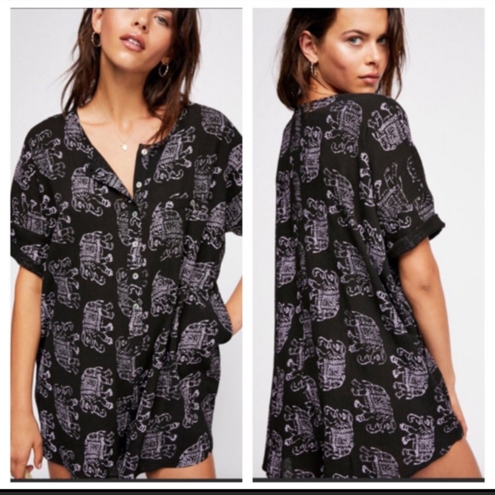 Free People Beach Elephant Romper